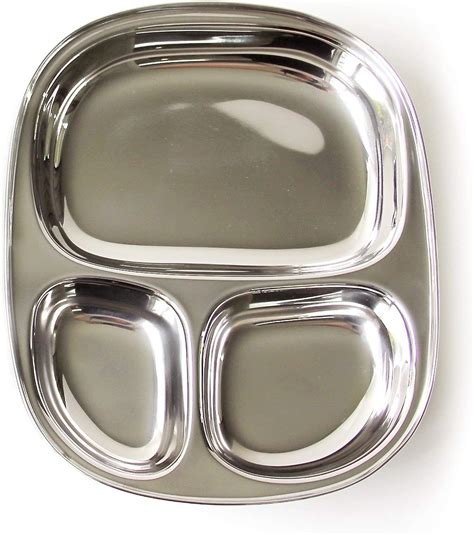 divided lunch box stainless steel|stainless steel divided dinner plates.